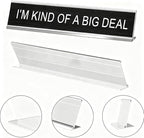 I'm Kind of A Big Deal Desk Signs for Office, Novelty Nameplate Office Decor Black Desk Plaque for Women Men Coworker Gift Home Supply Accessories 10 x 2"