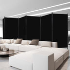 Room Divider 6FT Folding Privacy Screens, 6 Panel Partition Room Dividers w/Freestanding Design, Portable Wall Divider for Room Separtation, Fabric Screen Panel for Home Office Bedroom Dorm