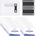On It! 100-Pack Magnetic Name Badge Holders – 4"x3" (W x H) Clear Tags for Events & Conferences No-Damage Magnets | PVC-Free | Fits 5392 Inserts | Reusable for Trade Shows & Meetings