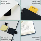 POPRUN Planner 2025-2026 (Medium - 6.5'' x 8.5'') Academic Weekly Calendar (July 2025 - June 2026) with Hourly Time Slots, Monthly Tabs, 100GSM Thick Papers, Spiral Leather Cover - Burgundy Red
