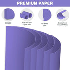 Cardstock 8.5 X 11, 40 Sheets, Dark purple Card Stock, 75lb/ 200gsm Copy Paper, Cardstock Printer Paper For Art, Drawing, Invitations, DIY Cards, Craft, Construction, School & Office Supplies