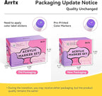 Arrtx Paint Markers Paint Pens 60 Colors, Acrylic Pens for Artists Adults Coloring Drawing Cartoon Anime Comic - Brush Tip for Rock, Wood, Canvas, DIY Crafts Making Art Supplies