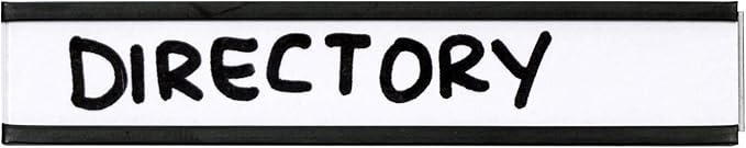 SmartSign Pack of 25 Magnetic 'C' Channel Label Holders | 0.5" x 3"