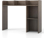 Tangkula Desktop Bookshelf, Countertop Storage Hutch with Shelves for Computer Desk, Desk 3-Tier Display Rack, Multipurpose Wood Desktop Hutch Storage Organizer for Dorm Office