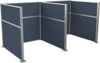 Versare Hush Panel Cubicle Kit | Workstation Partition Walls | Sound Dampening Cubicle Walls | Partitions for Desks