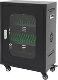 Rechargeable Mobile Phone Charging Cabinet,30 Slots Cell Phones Charging Station Portable Cellphone Charging Cart with Combination Lock, for Students and Employees, Tourists (30Slots)