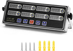 QWORK Digital Kitchen Timer - 8-Channel Multi-Timer with Waterproof Panel, Adjustable Volume