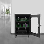 Rechargeable Mobile Phone Charging Cabinet,30 Slots Cell Phones Charging Station Portable Cellphone Charging Cart with Combination Lock, for Students and Employees, Tourists (30Slots)