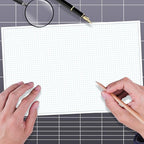 (5-Pack) Engineering Graph Paper Pad - 17" x 11" Grid Paper for Engineering, Drafting, Blueprint Drawing, 125 Sheets/250 Pages 4x4 Blue Quad Rule by Better Office Products