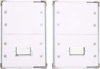 Snap-N-Store Index Card Holder Storage Box - Collapsible Organizer Box fits 1100 Flash Cards - Business, Recipe, or Note Card - 4 x 6, 2 Pack, White