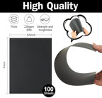 100 Sheets Black Cardstock 8.5 x 11 Thick Paper, Goefun 80lb Card Stock Printer Paper for Halloween, Invitations, Scrapbooking, Crafts, DIY Cards