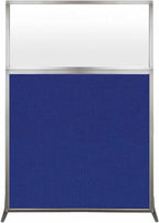 Versare Hush Screen Portable Room Divider | Workstation Wall Divider | Freestanding Privacy Hush Panels | Frosted Windows | Fabric Office Divider Screen | Great for Room Separation