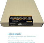 Lineco, Archival Tan 3-Ring Binder Preservation Album Box 12.25 x 11.25 x 2 Inch. Unique Design to Store, Preserve, Organize Photos, Art, Photography, Crafts Acid-Free, 2 Pack