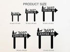 Custom Metal Yard Arrow Address Sign with Stake,Personalized Address Yard Signs with Stakes, Custom House Numbers for OutsidePersonalized House Number Sign, Personalized Housewarming Gifts