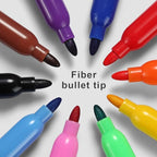Volcanics Christmas Dry Erase Markers – Colored Whiteboard Markers with Giftable Holiday Packaging, 12 Pcs, Ideal Stocking Stuffer, Teachers & Families