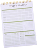 VICASKY Fitness Journal Notebook for Daily Training Sturdy Workout Planner Goal Setting 12-Month Fitness Agenda Notepad for Men Women Gym Enthusiasts