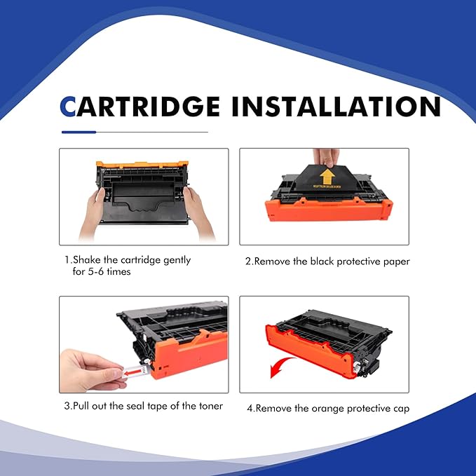 37A CF237A Black Toner Cartridge 2-Pack Compatible for HP 37A Black Toner Cartridge CF237A 37X CF237X for HP Laserjet Enterprise M607n M607dn M608n M608dn M607 M608 M609 M631 M632 M633 Series Printer