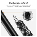 K&F CONCEPT Extendable Photography Stand, Adjustable 6.56ft/78.7"/2M Aluminum Tripod with 1/4" Screw, 2-Pack Reversible Portable Studio Lighting Tripod for Strobe Light/Webcams/Cameras with Bag
