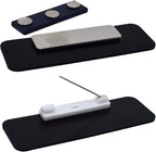 Custom Engraved Name Tag Badges – Personalized Identification with Pin or Magnetic Backing, 1 Inch x 3 Inches, Black/White