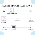 Print It - Vellum Bristol Colored Cardstock Cover Paper, 67 Lb, 8.5" X 11”, Heavyweight Colored Cardstock for Crafts, School, Invitations, And Office Use - Decoration Drawing 250/Case-Blue