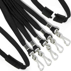 Ollain 25 Pack Breakaway Lanyard with J-Hook Bulk Flat Lanyards for Name tag ID Badges