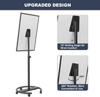Mobile Whiteboard, 36” x 24” Magnetic Portable White Board on Wheels, Height Adjustable Standing Dry Erase Board with Stand, Easel Style Rolling Whiteboard for Classroom, Office, Teacher, Home
