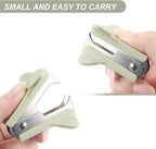 ZZTX 3 Pack Staple Remover Staple Puller Removal Tool for Home, School, Office (Blue, Green, Dark Gray)
