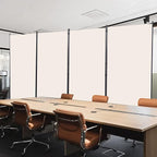 CHOSENM Room Divider, 4 Panel Folding Privacy Screens with Wider Support Feet, 6 Ft Portable Room Partition for Room Separator, 136" W X 71" H, Beige
