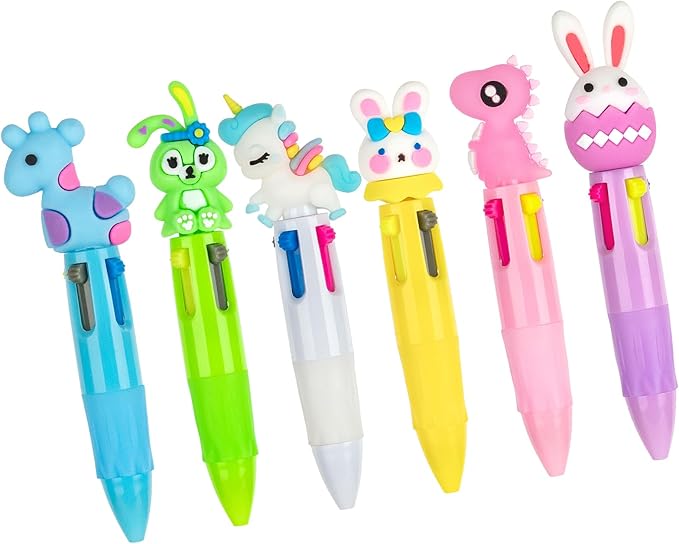 Multicolor Pen in One - Cute Pens for Kids - 42-Pack Multicolor Pens, Perfect for Birthdays and Children's Parties - Delightful Multi Color Pen Gifts