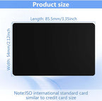 100 Pack - Premium Blank PVC Cards for ID Badge Printers - Premium Quality Black CR80 30 Mil (CR8030) by KLMNDUO - Compatible with Most Photo ID Badge Printers(Black)