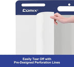 Comix Sticky Easel Pad, Large 20 x 23 Inches Flip Chart Paper for Teachers, Businessmen, Office Workers, Self Stick Easel Paper, 30 Sheets/Pad, 3 Pads/Pack
