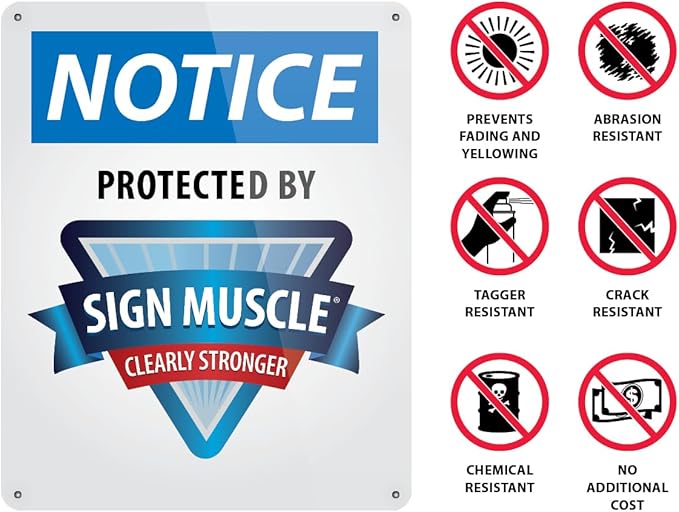 Custom OSHA Style Notice Sign 10" x 14" Plastic Sign, Customizable "Your Text Here", by AccuformNMC Made in USA
