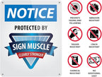 Custom OSHA Style Warning Sign 10" x 14" Plastic Sign, Customizable "Your Text Here", by AccuformNMC Made in USA