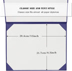 Diploma Cover 8.5” x11” Diploma Holder of Graduation Leatherette Padded Certificate（Tent Style),20-Pack
