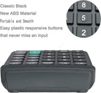 Calculators, BESTWYA 12-Digit Dual Power Handheld Desktop Calculator with Large LCD Display Big Sensitive Button (Black, Pack of 10)