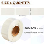 Zonon 1000 Pcs Clear Labels Label Protector Clear Stickers Wafer Seals Waterproof Labels for Protecting Barcodes, Numbers and Stickers (3.14 x 1.18 Inch,Rectangle)