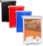 SOURCEONE.ORG Outdoor Real Estate Style Brochure Holder Color Variety White, Black, Red, Pink & Blue Available