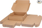 PHAREGE 11x9x3 inch Shipping Boxes Bulk 25 Pack Brown, Tab Lock Tuck Top Mailer Boxes for Packaging Small Business, Medium Cardboard Gift Boxes for Wrapping Mailing Present