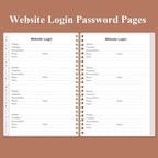 Address Book with Alphabetical Tabs - A5 Telephone & Address Book with Address Contacts, Special Date, Phone, Birthday & Internet Login Password for Home and Office, 6.2" x 8.5", Rose Leaf
