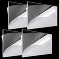 Roowest 4 Pcs 24 x 48 Inch, 1/8 Inch Thick Clear Acrylic Plexiglass Sheets Transparent Plastic Panels Sheets Cut to Size Cast Acrylic Board Panel with Protective Film for Craft DIY Project Sign Frame