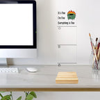 Monitor Memo Board Computer Monitor Memo Board Everything is Fine Sign Funny Office Desk Accessories Acrylic for Computer Monitors No Screen Damage 12.6X 3.15 x 0.2 inches