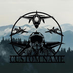 Personalized Metal Airplane Wall Art, Airplane Name Sign, Customized Pilot Name Sign, Airplane Hangar Sign Decor, Aviation Home Office Decor, Large Outdoor Decor, Pilot Gifts, Aircraft Lovers Gift
