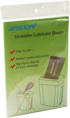 Ansoon Paper Shredder Lubricant Lubricating Sheets, Paper Shredder Oil Sharpening & Cleaning Sheet for Cross-Cut and Micro-Cut Paper Shredders (18-Pack)