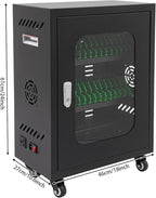 QUEWATSA Cell Phone Charging Station, 30-Device Rechargeable Mobile Phones Charging Cabinet, Locking and Charging Phone Storage Box, Mobile Charging Cart, Lockable Device Charging Locker