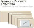 Leather Desk Mat - Non-Slip PU Desk Pad for Office and Home - Desk Organization and Accessories - Ideal for Large Mouse Pad and Desk Mats on Top of Desks (Beige,31.5"x 15.7")