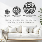Personalized Metal Sewing Sign Wall Art Custom Sewing Room Name Signs Mother's Day Mom Grandma Gift, Customized She Shed Craft Room Decor Quilting Sign with Last Name & Text