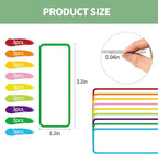 27pcs(3.2 x 1.2) Magnetic Dry Erase Labels，Magnets Sticker，11 Colors Reusable Erasable Cards Name Tags for Home, Refrigerator, Office, Student Lockers