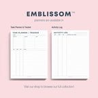 Task Planner & Tracker 8.5 x 11 Tear-Off 70 Sheet Planner Pad – Project Organizer with Time Log, Top Priority, Follow-Up – Notepad for Home & Office (White, Minimalist, 1 Pack)