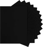 Silunkia 40 Sheets Black Cardstock 8.5 x 11 Printer Paper, 200gsm/75lb Heavyweight Black Card Stock for Halloween, DIY Card Making, Greeting Cards, School Crafting, Wedding Invitations