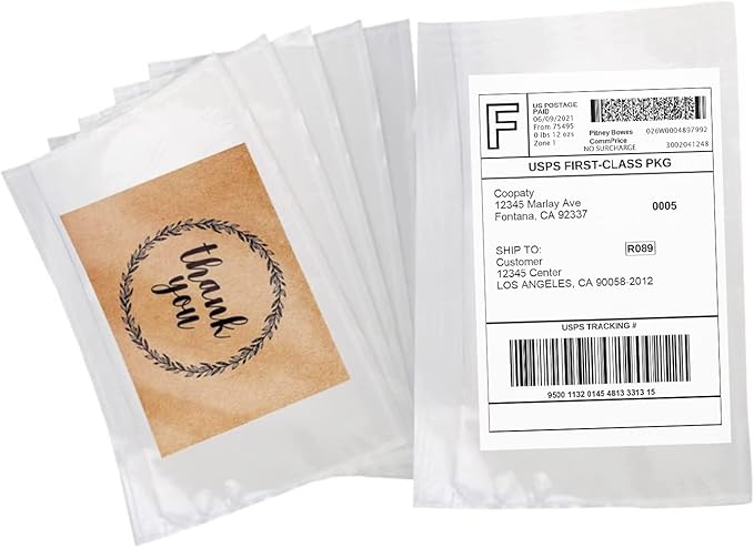Coopaty Packing List Envelopes 7.5"x5.5" Pouches Invoice Enclosed Adhesive Bags (2000 Pack)